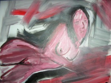 Peinture intitulée "femme s'offrant" par Mpi, Œuvre d'art originale