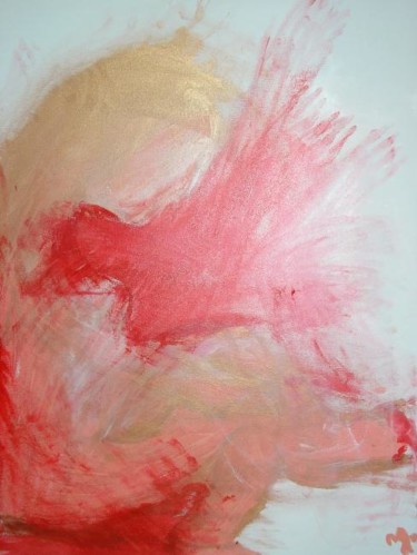 Peinture intitulée "les ongles rouges" par Mpi, Œuvre d'art originale
