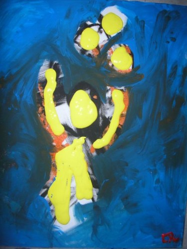 Peinture intitulée "le jongleur" par Mpi, Œuvre d'art originale
