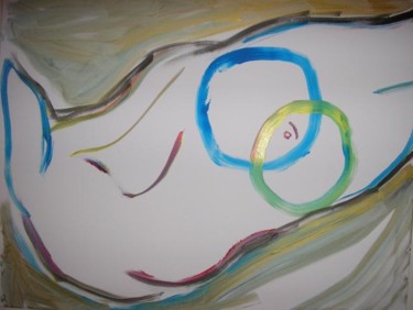 Peinture intitulée "la sirene et son re…" par Mpi, Œuvre d'art originale