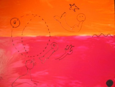 Peinture intitulée "la mer et ses siren…" par Mpi, Œuvre d'art originale