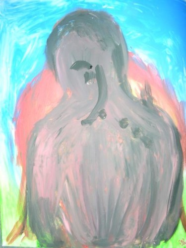 Peinture intitulée "l'elephant" par Mpi, Œuvre d'art originale