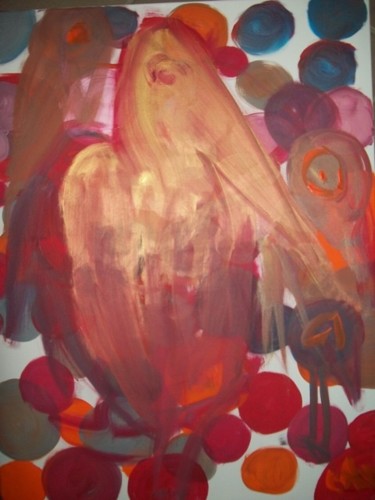 Peinture intitulée "le heron" par Mpi, Œuvre d'art originale