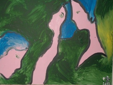 Peinture intitulée "scene erotique" par Mpi, Œuvre d'art originale