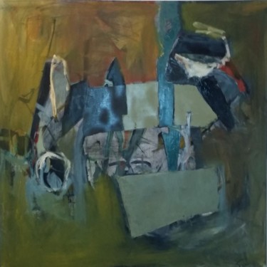 Pintura intitulada "Abstraction 1" por Ferracci, Obras de arte originais, Óleo