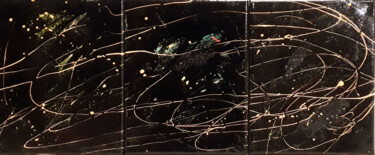 Peinture intitulée "Cosmos 2" par Marie Edmée Séguin, Œuvre d'art originale, Acrylique Monté sur Châssis en bois