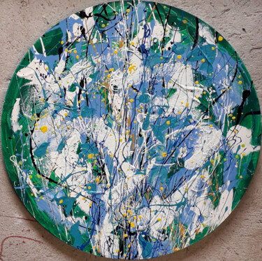 Peinture intitulée "Tempête de printemps" par Marie Edmée Séguin, Œuvre d'art originale, Huile Monté sur Châssis en bois