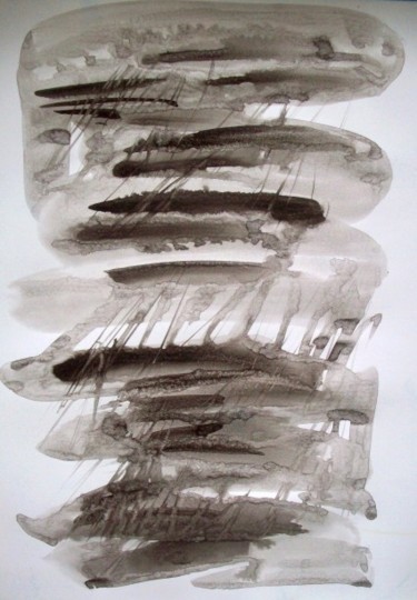 Peinture intitulée "Encre 9" par Marie Edmée Séguin, Œuvre d'art originale