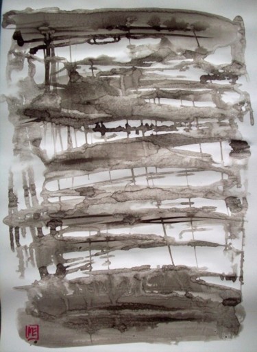 Peinture intitulée "Encre 10" par Marie Edmée Séguin, Œuvre d'art originale