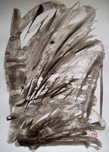 Painting titled "Encre 29" by Marie Edmée Séguin, Original Artwork