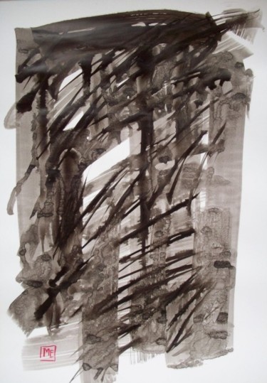 Painting titled "Encre 40" by Marie Edmée Séguin, Original Artwork