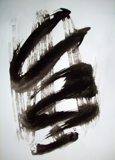 Painting titled "Encre XII" by Marie Edmée Séguin, Original Artwork