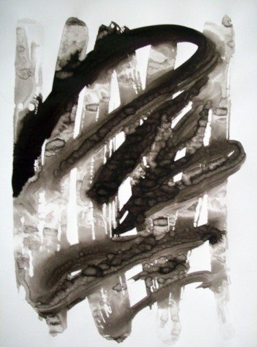 Painting titled "Encre XIII" by Marie Edmée Séguin, Original Artwork