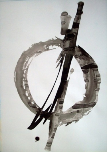 Painting titled "Encre XIX" by Marie Edmée Séguin, Original Artwork