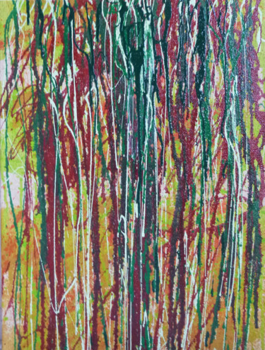 绘画 标题为“Forêt Vierge V” 由Marie Edmée Séguin, 原创艺术品, 油