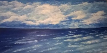 Peinture intitulée "La mer" par Marie Foisnet, Œuvre d'art originale