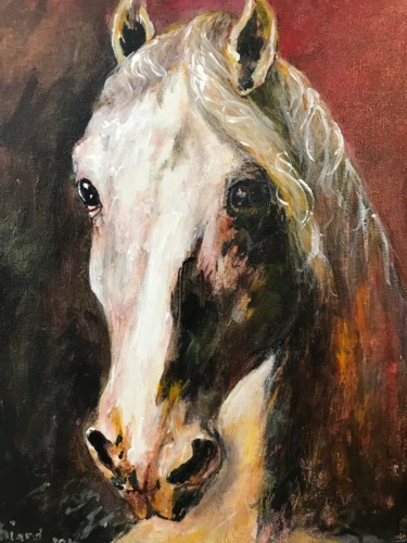 Fidèle Peinture intitulée "Fidèle" par Daniel Bathiard, Œuvre d'art originale, Acrylique