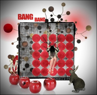 Collages intitulée "bang-bangfinal-cont…" par Marie Godichaud, Œuvre d'art originale