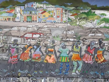 Les danseuses "Les danseuses" başlıklı Tablo Mariekverbois tarafından, Orijinal sanat, Akrilik