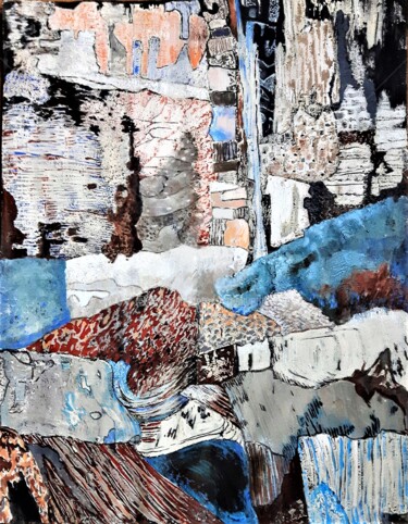 ROC 2.22 Peinture intitulée "ROC 2.22" par Mariekverbois, Œuvre d'art originale, Acrylique
