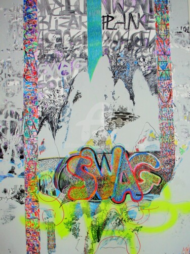 Malarstwo zatytułowany „SWAG” autorstwa Mariekverbois, Oryginalna praca, Atrament