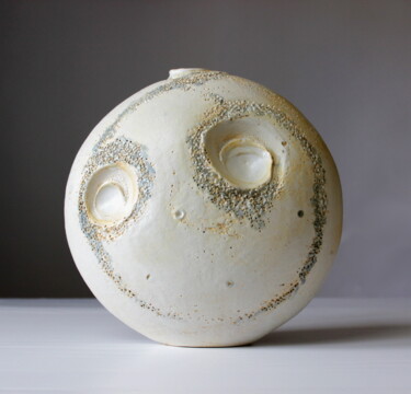 Scultura intitolato "Piedra lunar II" da Mariela Colom, Opera d'arte originale, Ceramica