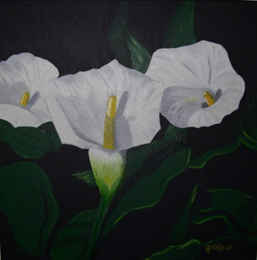 Painting titled "des-aromes-a-l-huil…" by Mariela Piccamiglio González, Original Artwork, Oil