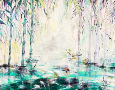 Картина под названием "BAMBOUZEN" - Marie Laplace, Подлинное произведение искусства, Акрил Установлен на Деревянная рама для…