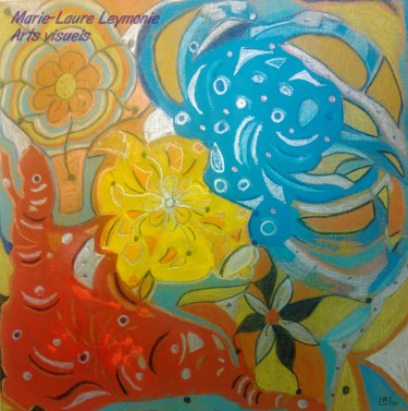 Peinture intitulée "Lâcher-prise" par Marie-Laure Leymonie, Œuvre d'art originale, Aquarelle