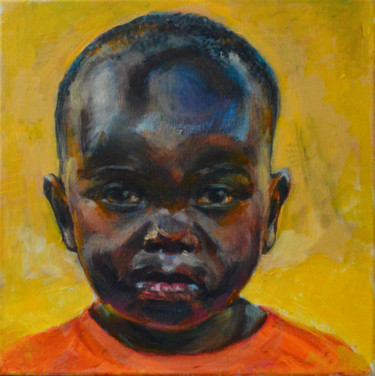 Peinture intitulée "le petit Daniel" par Marieline Gerard, Œuvre d'art originale, Acrylique