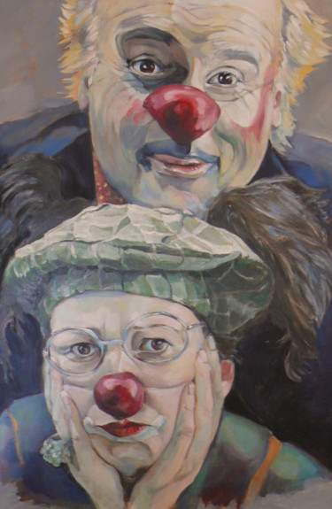 Peinture intitulée "amitié (rire médeci…" par Gerard, Œuvre d'art originale, Acrylique