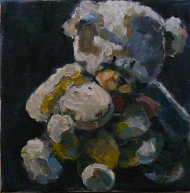 Painting titled "peluches" by Marieline Gerard, Original Artwork, Oil