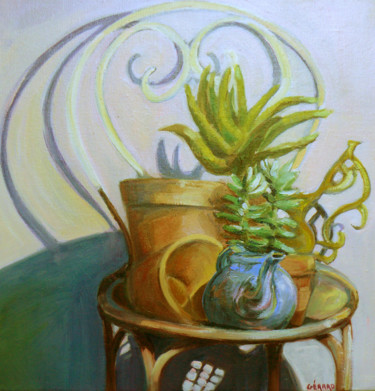 Peinture intitulée "pot" par Gerard, Œuvre d'art originale