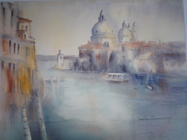 Peinture intitulée "Le grand canal.jpg" par Marielle Charmantray, Œuvre d'art originale, Autre