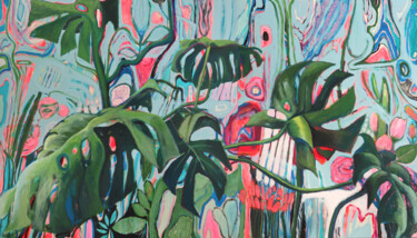 Pintura intitulada "Biodiversité" por Marielle Robichaud, Obras de arte originais, Acrílico