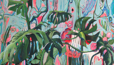 Painting titled "Biodiversité" by Marielle Robichaud, Original Artwork, Acrylic