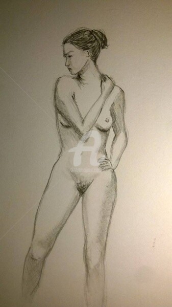 Drawing titled "croquis graphite" by Yèle Art', Original Artwork