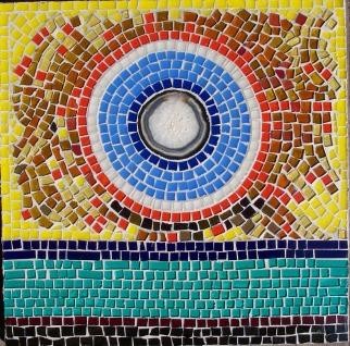 Pintura titulada "mosaico acrílico" por Mariel Trill Guillot, Obra de arte original
