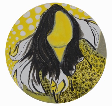 Картина под названием "6" - Mariem Zahra Chaouch, Подлинное произведение искусства, Акрил Установлен на Другая жесткая панель
