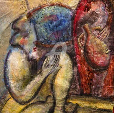 Peinture intitulée "donne-moi à boire.j…" par Marie Malherbe, Œuvre d'art originale, Autre