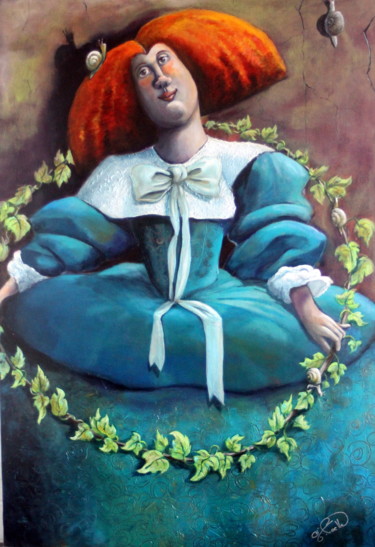 Pittura intitolato "Echappée sur le Bel…" da Marie-Noëlle Lapouge, Opera d'arte originale, Acrilico