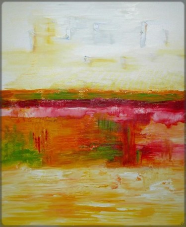 Painting titled "Horizon lumière" by Marie-Noëlle Daubanay, Original Artwork, Oil