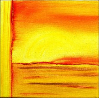 Peinture intitulée "Horizon joie" par Marie-Noëlle Daubanay, Œuvre d'art originale, Huile