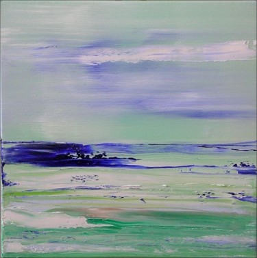 Peinture intitulée "Horizon Silence" par Marie-Noëlle Daubanay, Œuvre d'art originale, Huile