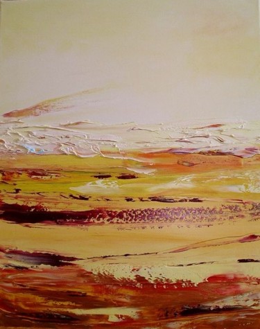 Peinture intitulée "Horizon de vie 2" par Marie-Noëlle Daubanay, Œuvre d'art originale, Huile