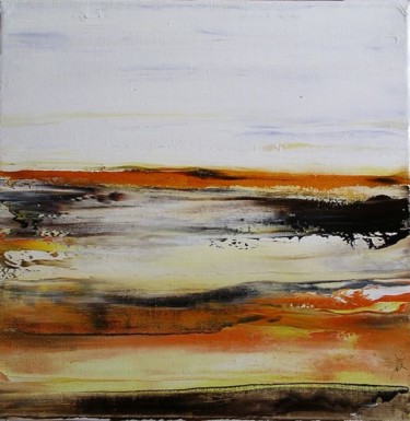 Peinture intitulée "Horizon de vie 5" par Marie-Noëlle Daubanay, Œuvre d'art originale, Huile