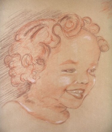 Dessin intitulée "Portrait 4" par Marie-Noëlle Daubanay, Œuvre d'art originale, Autre