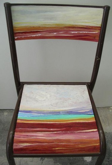 Peinture intitulée "Chaise 1" par Marie-Noëlle Daubanay, Œuvre d'art originale, Huile