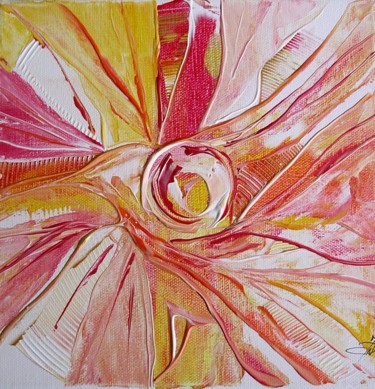 Peinture intitulée "Fleur de terre 4" par Marie-Noëlle Daubanay, Œuvre d'art originale