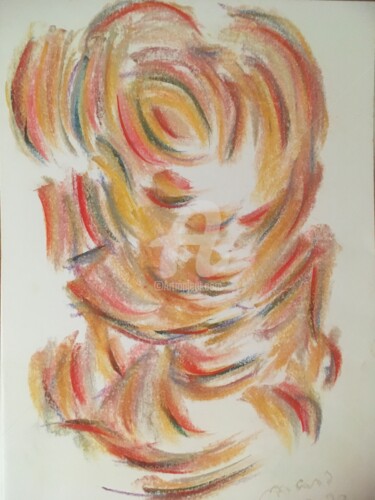Drawing titled "Monkey" by Mavis, Original Artwork, Pastel